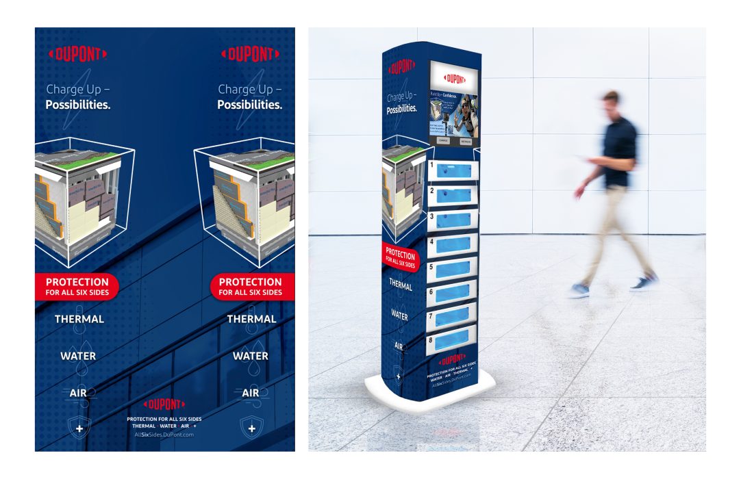 DuPont Charging Station Sponsor Wrap